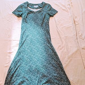 Vintage 90's green floral dress